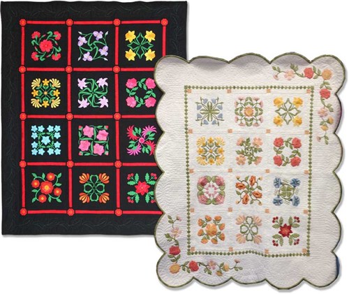 Birth Month Flowers of the Year Applique Quilt Bundle