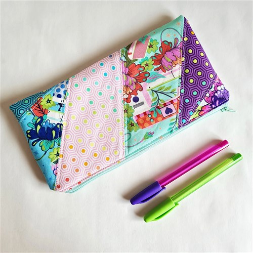 Paper Pieced Pouch Pdf Sewing Pattern