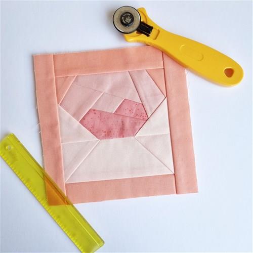 Valentine Foundation Paper Piecing Quilt block FPP Pattern