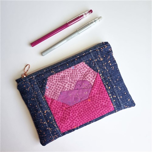 Valentines Block Pouch Pdf Sewing Pattern