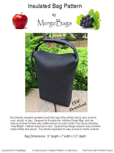 Lunch Bag PDF Sewing Pattern