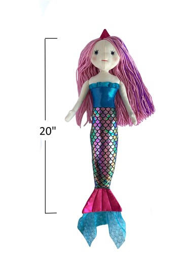 Mermaid Doll with Weighted Bottom Sewing Pattern