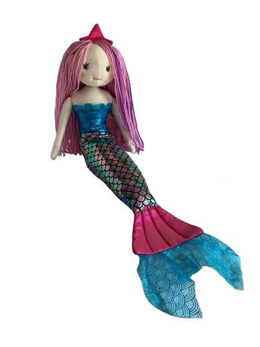Mermaid Doll with Weighted Bottom Sewing Pattern