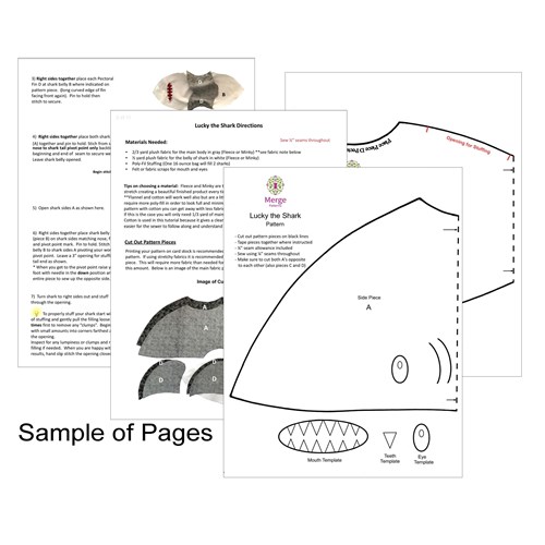 Shark Plush Toy PDF Pattern