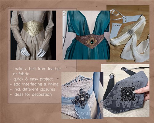 Waist Strap For Fantasy Fairy Dress PDF Sewing Pattern