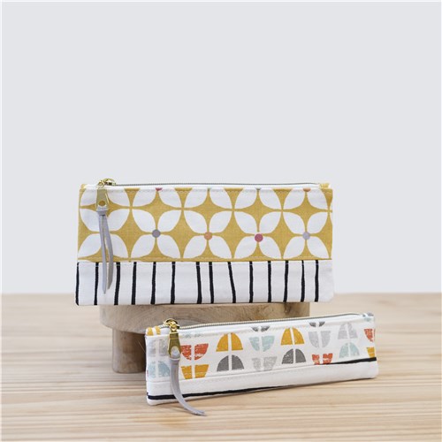 Athena Pencil Case, Sewing Pattern PDF & Video Tutorial, Beginner Zipper Pouch, 2 Sizes