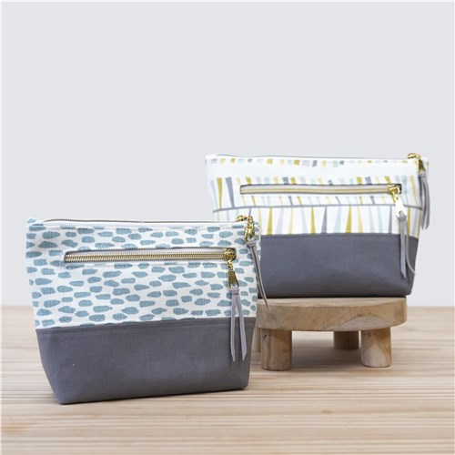 Ayah Boxy Pencil Case, PDF Sewing Pattern & Video Tutorial, Beginner Zipper Pouch, 2 Sizes