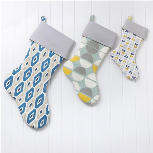 Joelle Christmas Stocking, PDF Sewing Pattern & Video Tutorial, 3 Sizes