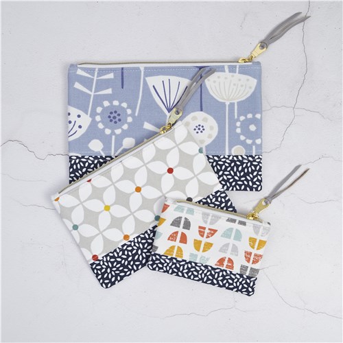 Luna Zipper Pouch, Sewing Pattern PDF & Video Tutorial, Beginner Friendly, 3 Sizes