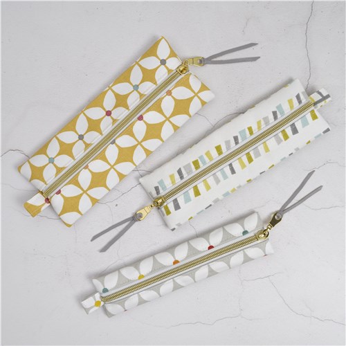 Mina Pencil Case, Sewing Pattern PDF & Video Tutorial, Beginner Zipper Pouch, 3 Sizes