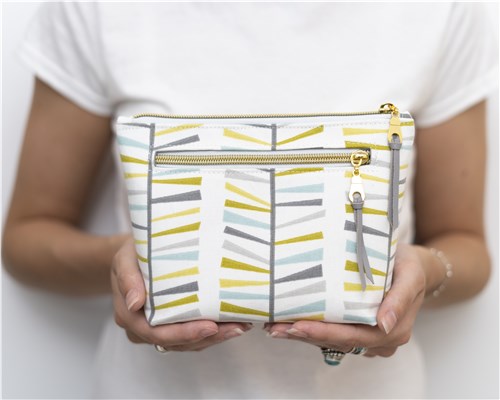 Imogen Zipper Pouch, PDF Sewing Pattern & Video Tutorial, Beginner Cosmetic & Toiletry Bag, 2 Sizes