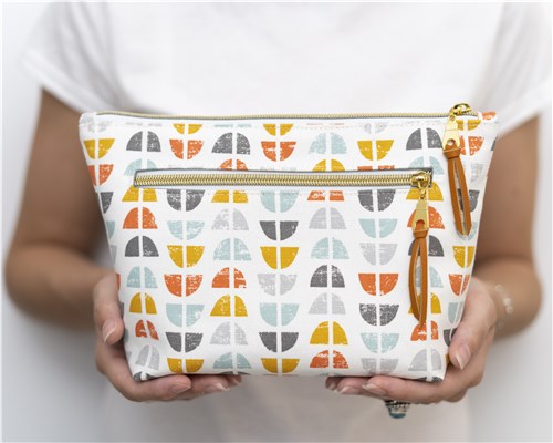 Imogen Zipper Pouch, PDF Sewing Pattern & Video Tutorial, Beginner Cosmetic & Toiletry Bag, 2 Sizes