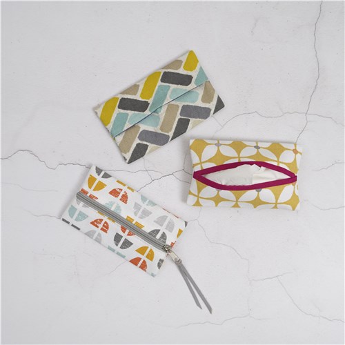 Keya Tissue Pouch, PDF Sewing Pattern, Beginner Travel Tissue Case Tutorial, 3 Styles