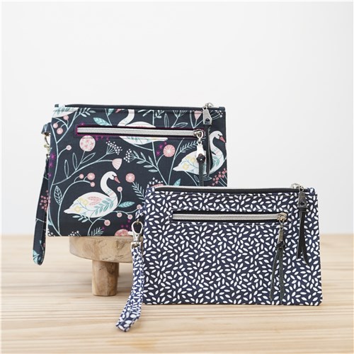 Lena Wristlet Pouch, PDF Sewing Pattern & Video Tutorial, Beginner Zipper Pouch, 2 Sizes