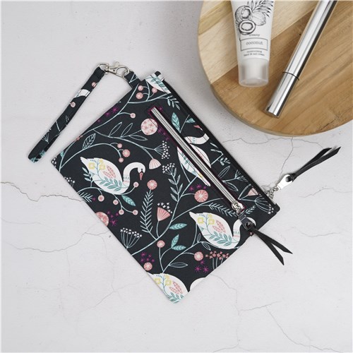 Lena Wristlet Pouch, PDF Sewing Pattern & Video Tutorial, Beginner Zipper Pouch, 2 Sizes