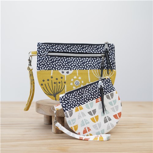 Lexi Wristlet Pouch, PDF Sewing Pattern & Video Tutorial, Beginner Zipper Pouch, 2 Sizes