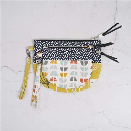 Lexi Wristlet Pouch, PDF Sewing Pattern & Video Tutorial, Beginner Zipper Pouch, 2 Sizes