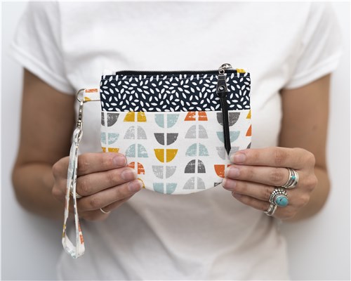 Lexi Wristlet Pouch, PDF Sewing Pattern & Video Tutorial, Beginner Zipper Pouch, 2 Sizes