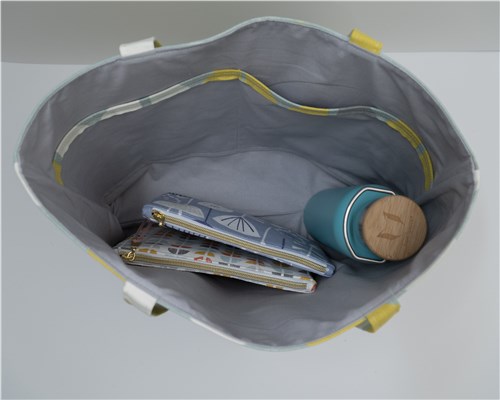 Lily Tote Bag, Sewing Pattern PDF & Video Tutorial, Beginner Everyday Bag, 2 Sizes
