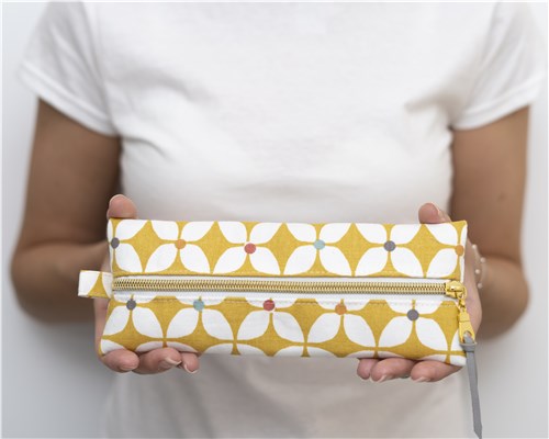 Mina Pencil Case, Sewing Pattern PDF & Video Tutorial, Beginner Zipper Pouch, 3 Sizes