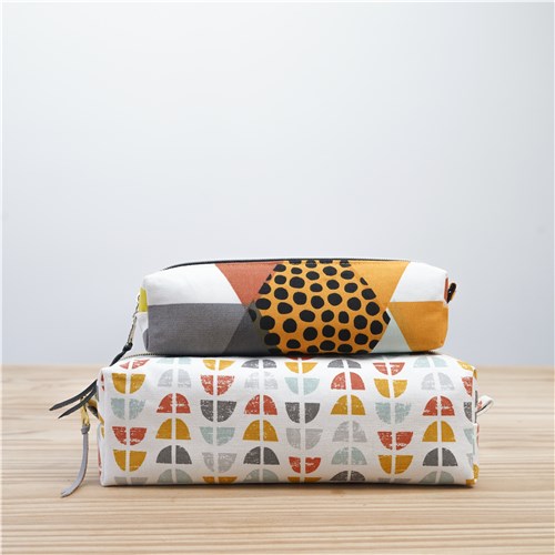 Ayah Boxy Pencil Case, PDF Sewing Pattern & Video Tutorial, Beginner Zipper Pouch, 2 Sizes