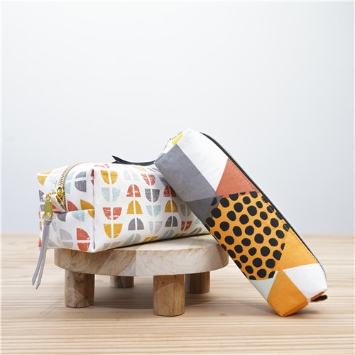 Ayah Boxy Pencil Case, PDF Sewing Pattern & Video Tutorial, Beginner Zipper Pouch, 2 Sizes