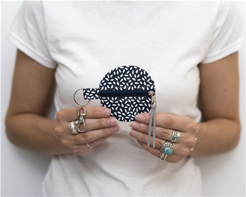 Naima Circle Coin Purse, Sewing Pattern PDF & Video Tutorial, 2 Sizes