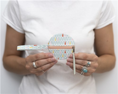Naima Circle Coin Purse, Sewing Pattern PDF & Video Tutorial, 2 Sizes