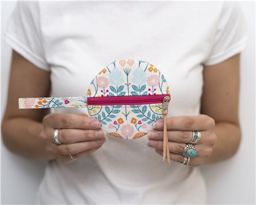 Naima Circle Coin Purse, Sewing Pattern PDF & Video Tutorial, 2 Sizes