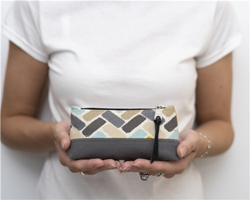 Nora Zipper Pouch,PDF Sewing Pattern & Video Tutorial, Beginner Cosmetic & Toiletry Bag, 3 Sizes