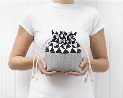 Pippa Drawstring Bag, Sewing Pattern PDF & Video Tutorial, Beginner Project Bag, 3 Sizes