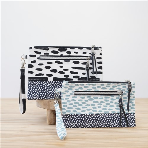 Ria Wristlet Pouch, PDF Sewing Pattern & Video Tutorial, Beginner Zipper Pouch, 2 Sizes