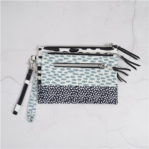 Ria Wristlet Pouch, PDF Sewing Pattern & Video Tutorial, Beginner Zipper Pouch, 2 Sizes