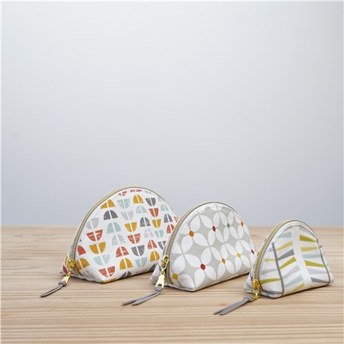 Seren Dumpling Pouch, Sewing Pattern PDF & Video Tutorial, Beginner Zipper Bag, 3 Sizes