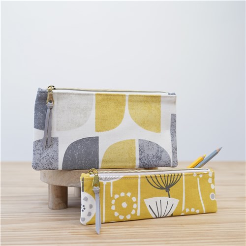 Tasnim Pencil Case, Sewing Pattern PDF & Video Tutorial, Beginner Zipper Pouch, 2 Sizes