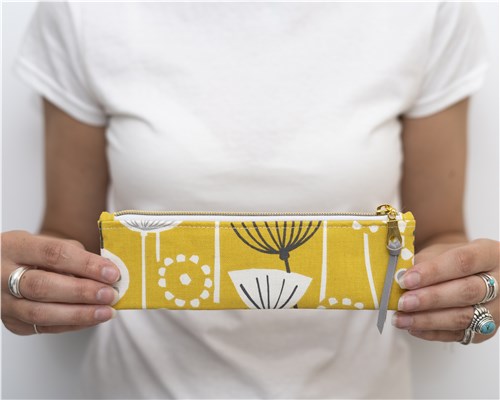 Tasnim Pencil Case, Sewing Pattern PDF & Video Tutorial, Beginner Zipper Pouch, 2 Sizes