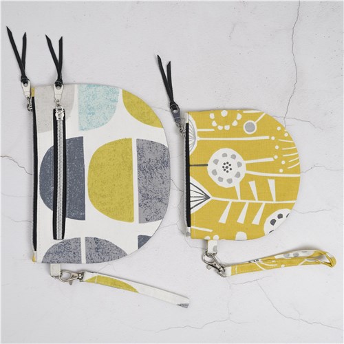 Brooke Wristlet Pouch, PDF Sewing Pattern & Video Tutorial, Beginner Zipped Clutch Bag, 2 Sizes