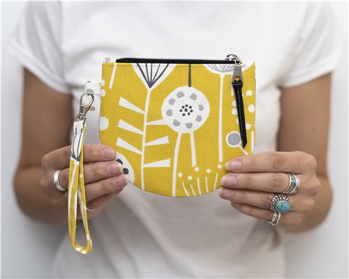 Brooke Wristlet Pouch, PDF Sewing Pattern & Video Tutorial, Beginner Zipped Clutch Bag, 2 Sizes