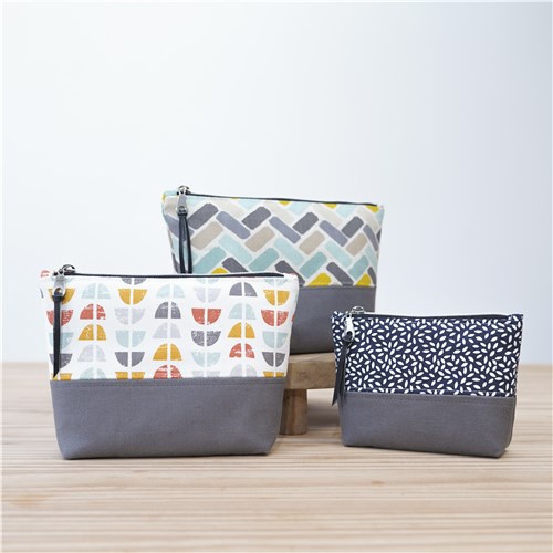 Cecily Zipper Pouch, Sewing Pattern PDF & Video Tutorial, Beginner Cosmetic & Makeup Bag, 3 Sizes