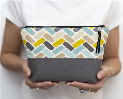 Cecily Zipper Pouch, Sewing Pattern PDF & Video Tutorial, Beginner Cosmetic & Makeup Bag, 3 Sizes