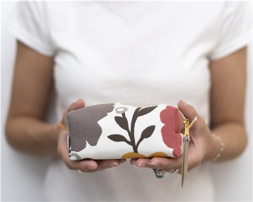 Demi Boxy Pouch, PDF Sewing Pattern & Video Tutorial, Beginner Cosmetic Bag, 3 Sizes