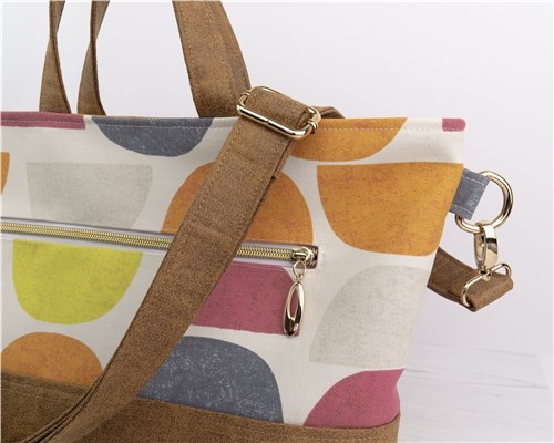 Eden Zipped Tote Bag, PDF Sewing Pattern & Video Tutorial, Beginner Handbag, 2 Sizes