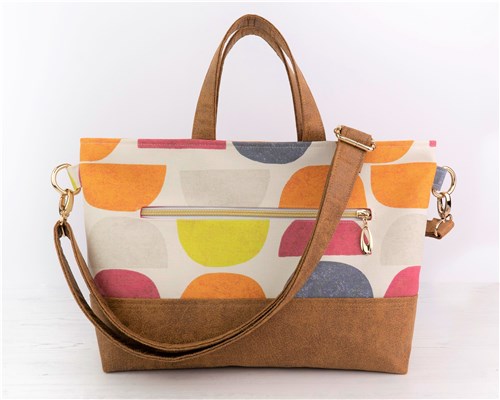 Eden Zipped Tote Bag, PDF Sewing Pattern & Video Tutorial, Beginner Handbag, 2 Sizes