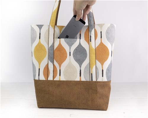 Freya Strappy Tote Bag, PDF Sewing Pattern & Video Tutorial, Beginner Friendly, 2 Sizes