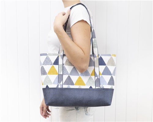 Freya Strappy Tote Bag, PDF Sewing Pattern & Video Tutorial, Beginner Friendly, 2 Sizes