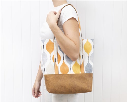 Freya Strappy Tote Bag, PDF Sewing Pattern & Video Tutorial, Beginner Friendly, 2 Sizes
