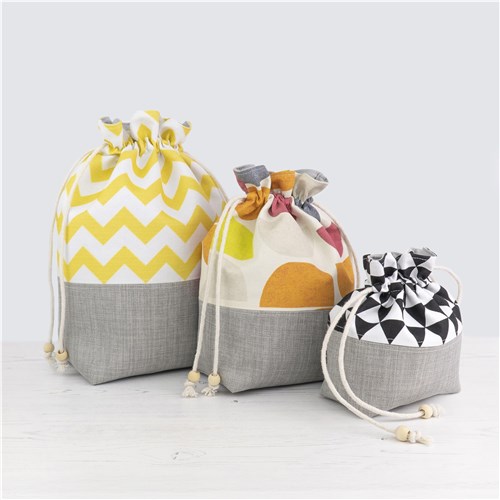 Pippa Drawstring Bag, Sewing Pattern PDF & Video Tutorial, Beginner Project Bag, 3 Sizes Pippa Drawstring Bag, Sewing Pattern PDF & Video Tutorial, Beginner Project Bag, 3 Sizes