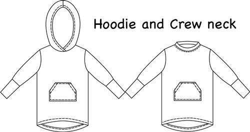 Grow With Me Hoodie PDF Sewing Pattern