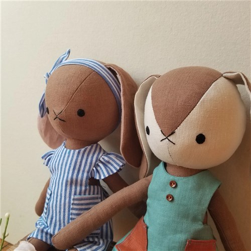 Bunny stuffed animal sewing pattern