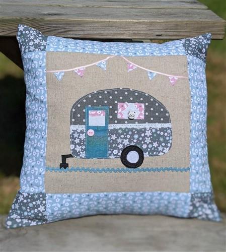 Caravan Applique Cushion Sewing PDF Pattern